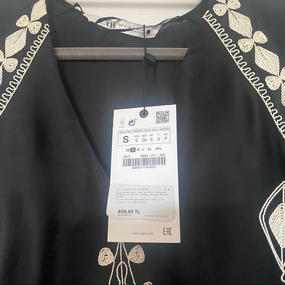 Embroidered blouse from Zara size: S - Picture 3 of 6